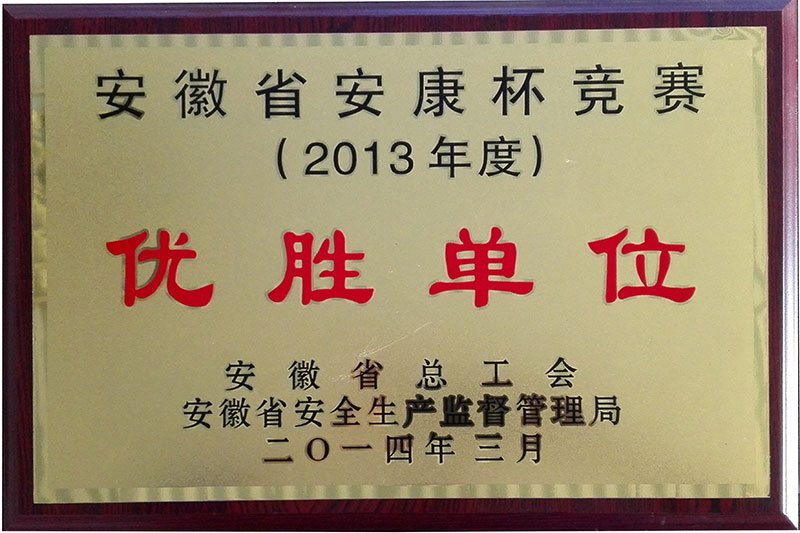 安徽省健康竞杯赛优胜单位